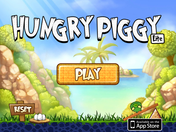 iPhone/iPad遊戲《Hungry Piggy HD lite》協助餓鬼豬頭拿到鳥蛋