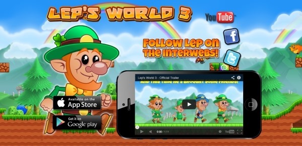 iOS/Android軟體《Lep's World 3》永遠的經典，超級瑪莉玩法的遊戲