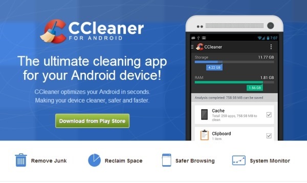 Android 軟體《CCleaner》清理您的手機、平板電腦中的垃圾，維持乾淨的系統環境