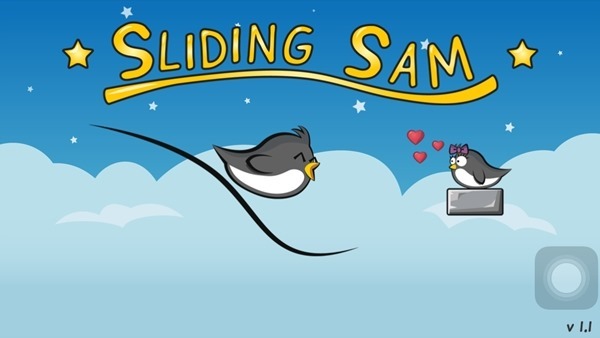 iOS 遊戲《Sliding Sam》劃線搭起你的鵲橋，幫助企鵝重逢