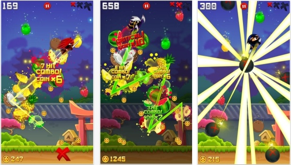iOS 軟體《Tap Tap Ninja》挑戰您的反應極限用你的速度，斬斷所有水果
