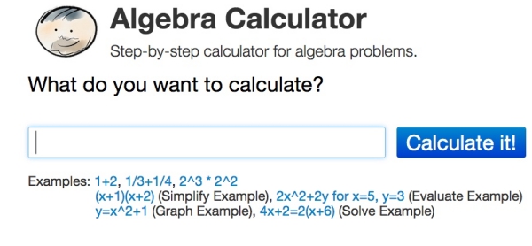 Algebra Calculator - 數學解題神器，輸入算式立刻得到步驟詳解或是圖解