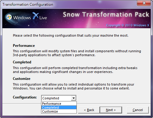 《Snow Transformation Pack》將Windows Vista/7變身MAC雪豹系統