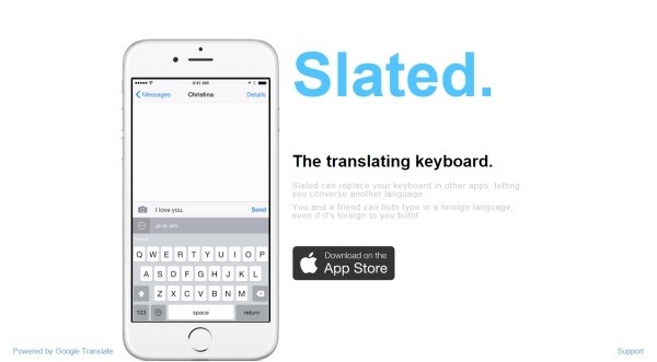 iOS軟體《Slated》超強鍵盤 邊打字邊翻譯 讓你跟外國人聊天也能通
