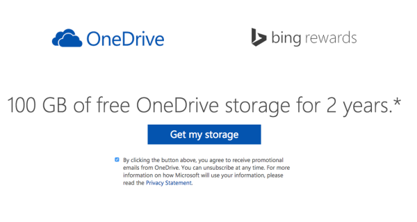 免費獲得微軟 OneDrive 雲端硬碟 100GB 空間 2 年份，活動只到 228，快來獲取吧