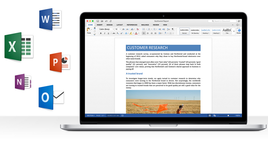 微軟推出 Office 2016 預覽版 for Mac/Windows，介面跟進新版、支援 Retina 解析度