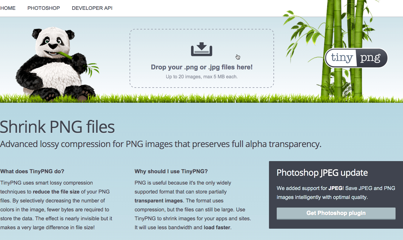 TinyJPG & TinyPNG 線上圖片壓縮服務，讓圖片瘦身減少空間佔用