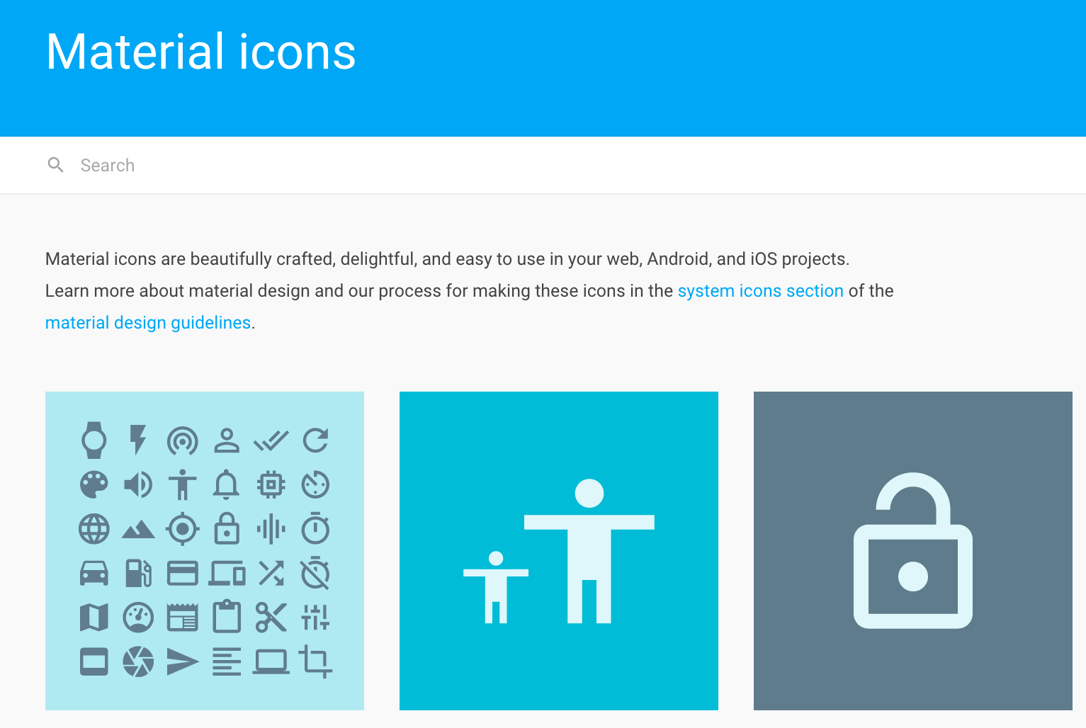 Material icons - 由 Google 提供的免費精美向量圖示集隨你使用