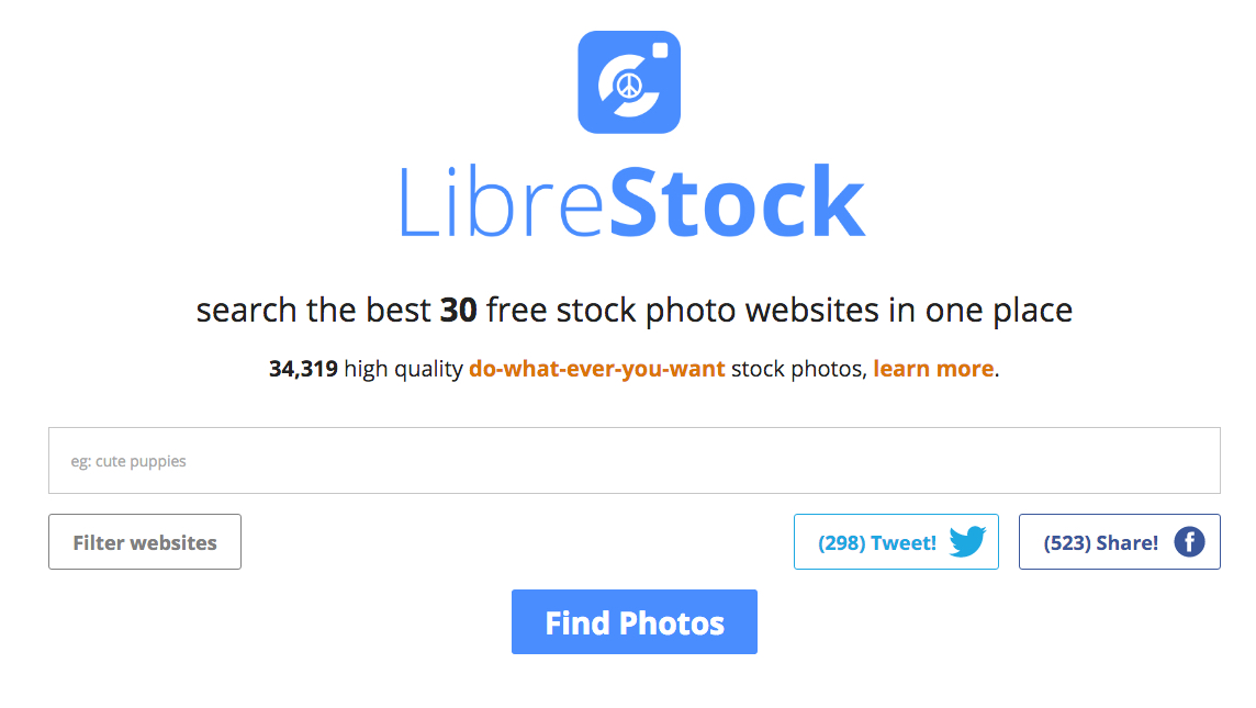 LibreStock - 讓你一次搜尋 30 個 CC0 可商用無版權圖片網站，找素材免到處搜
