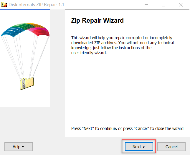 DiskInternals ZIP Repair - 修復損壞的 ZIP 壓縮檔，讓檔案有機會救回