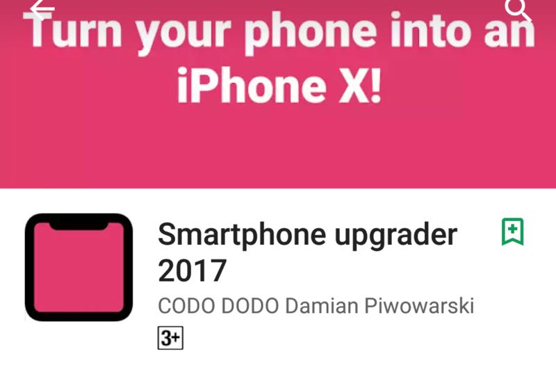 Android 好幽默，讓你的手機變成 iPhone X!