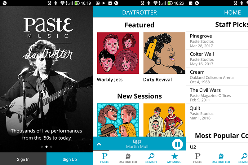 【iOS 相關】Paste Music & Daytrotter - 上萬首獨家西洋 Live 音樂，50 年代起不同流派隨便聽