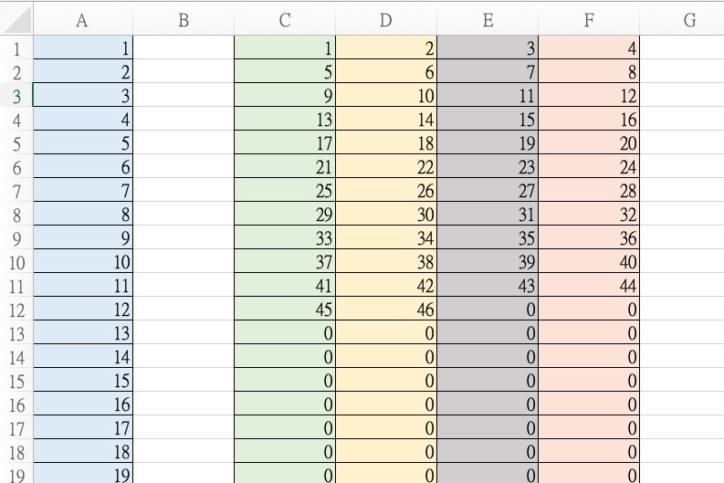 【未分類】Excel 小教室 – 單欄變多欄的方法，一欄變 N 欄皆適用