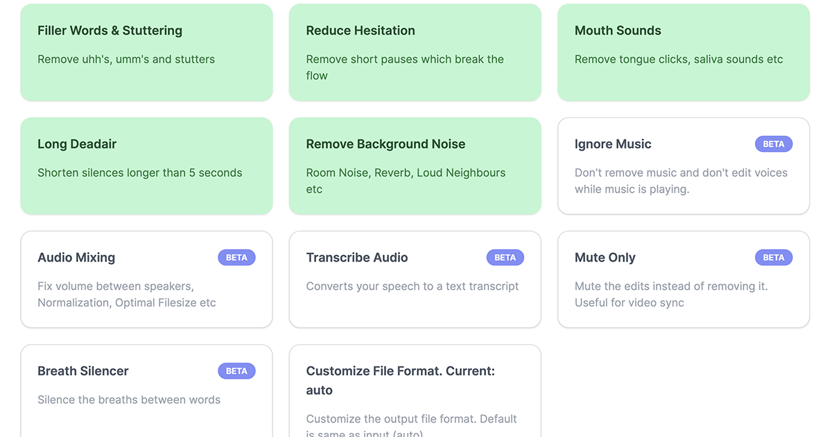 【線上工具/服務】Cleanvoice – 以 AI 技術協助處理你的錄音檔案，還能產出逐字稿