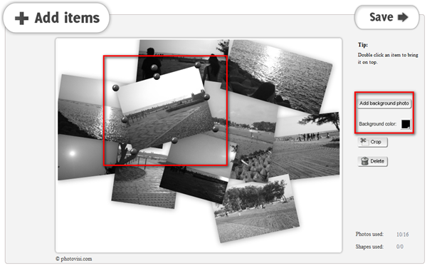 线上图片排版工具《Photovisi》编排照片只要步